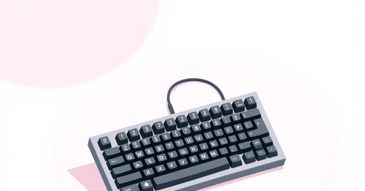Hands typing on a computer keyboard