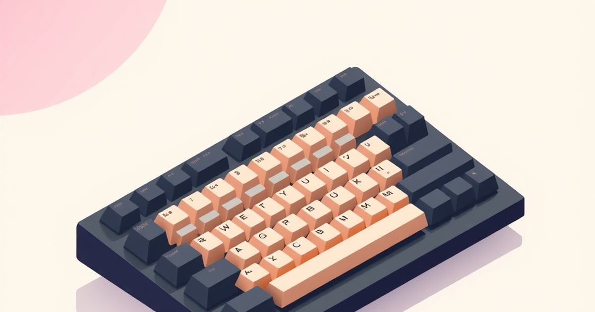 Computer keyboard on a desk