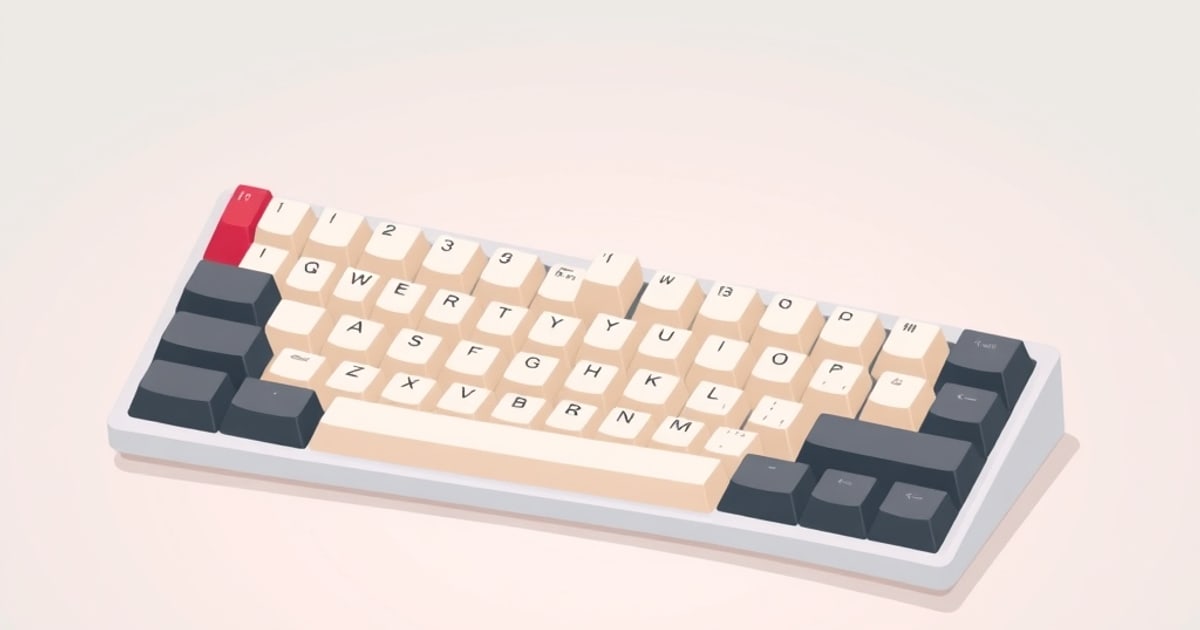 Mechanical keyboard keys photographed up close
